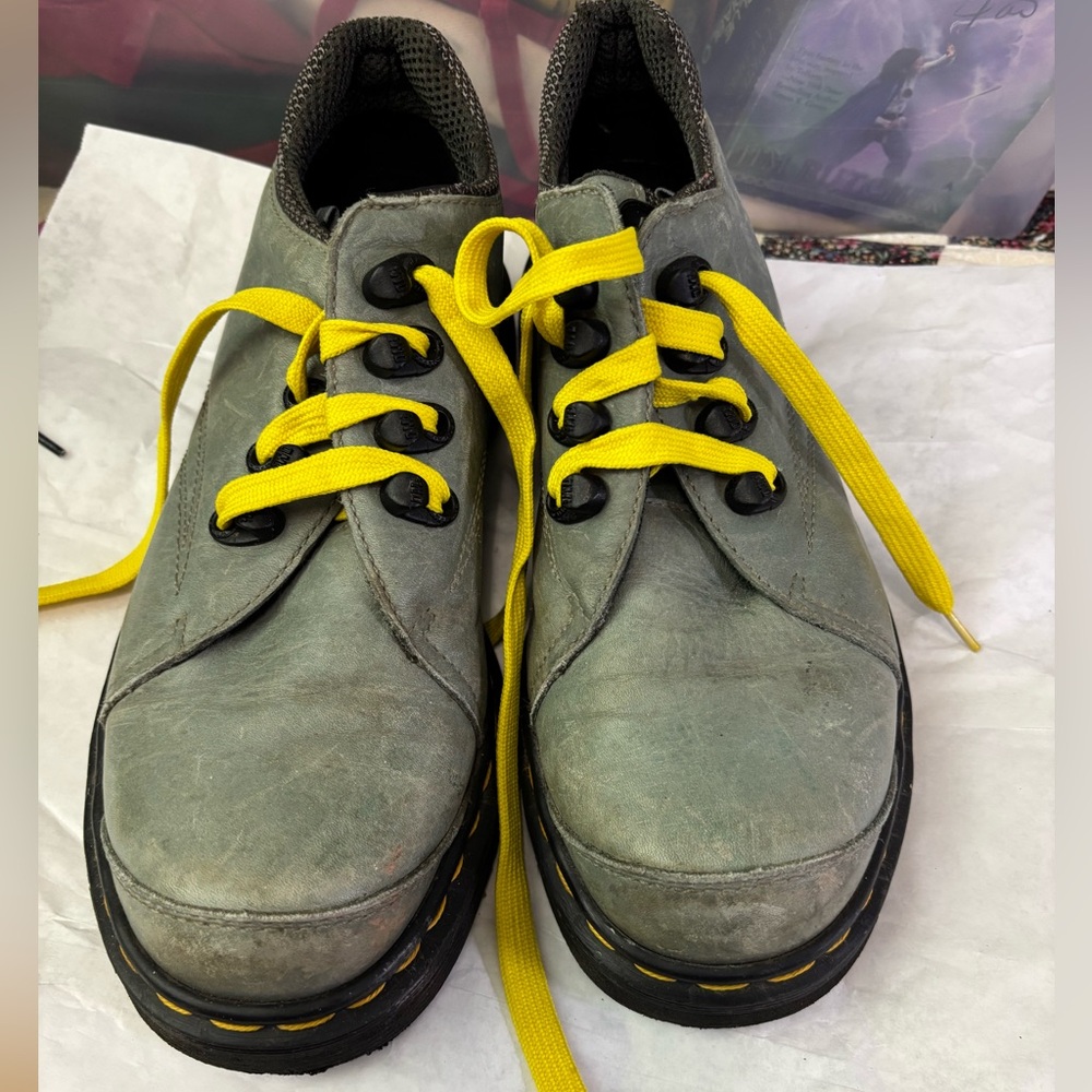 Vintage Dr Martens Shoes Air Cushion England Green
